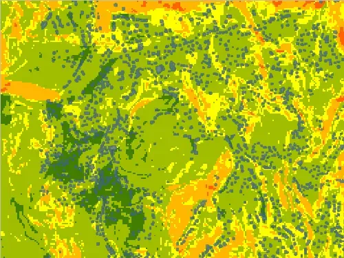 在 ArcGIS Pro 中识别面临山体滑坡风险的基础设施